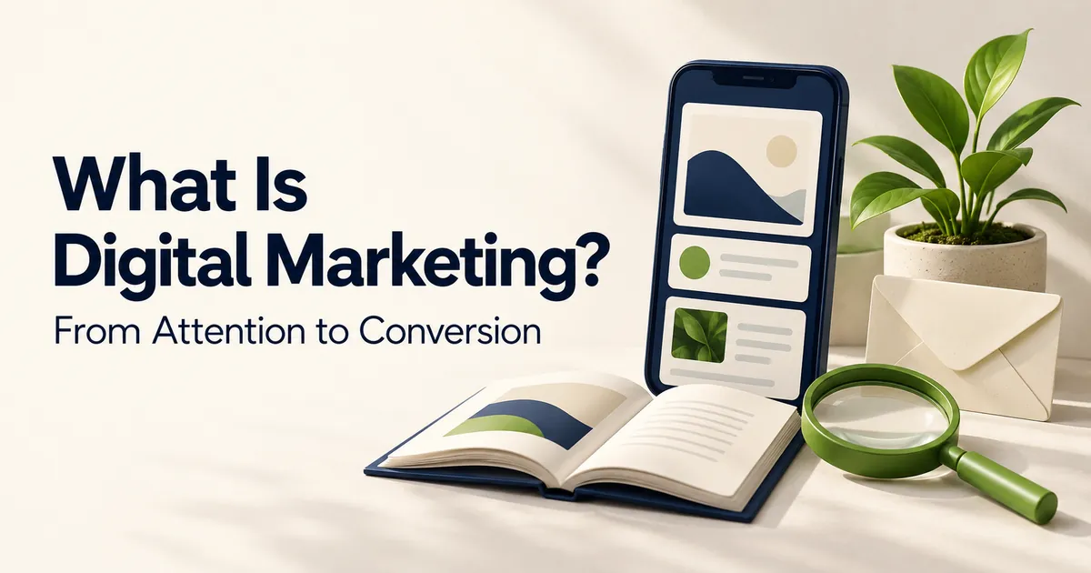What Is Digital Marketing? From Attention to Conversion, with digital planning tools
