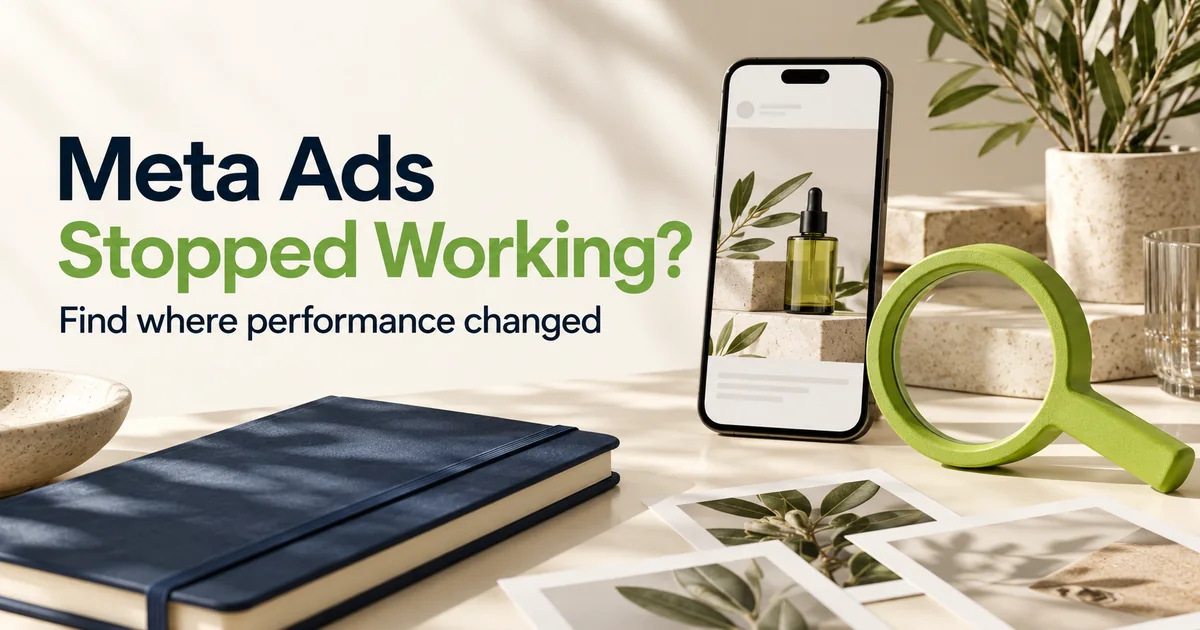 Meta Ads Stopped Working? Find where performance changed, with a smartphone and campaign planning tools