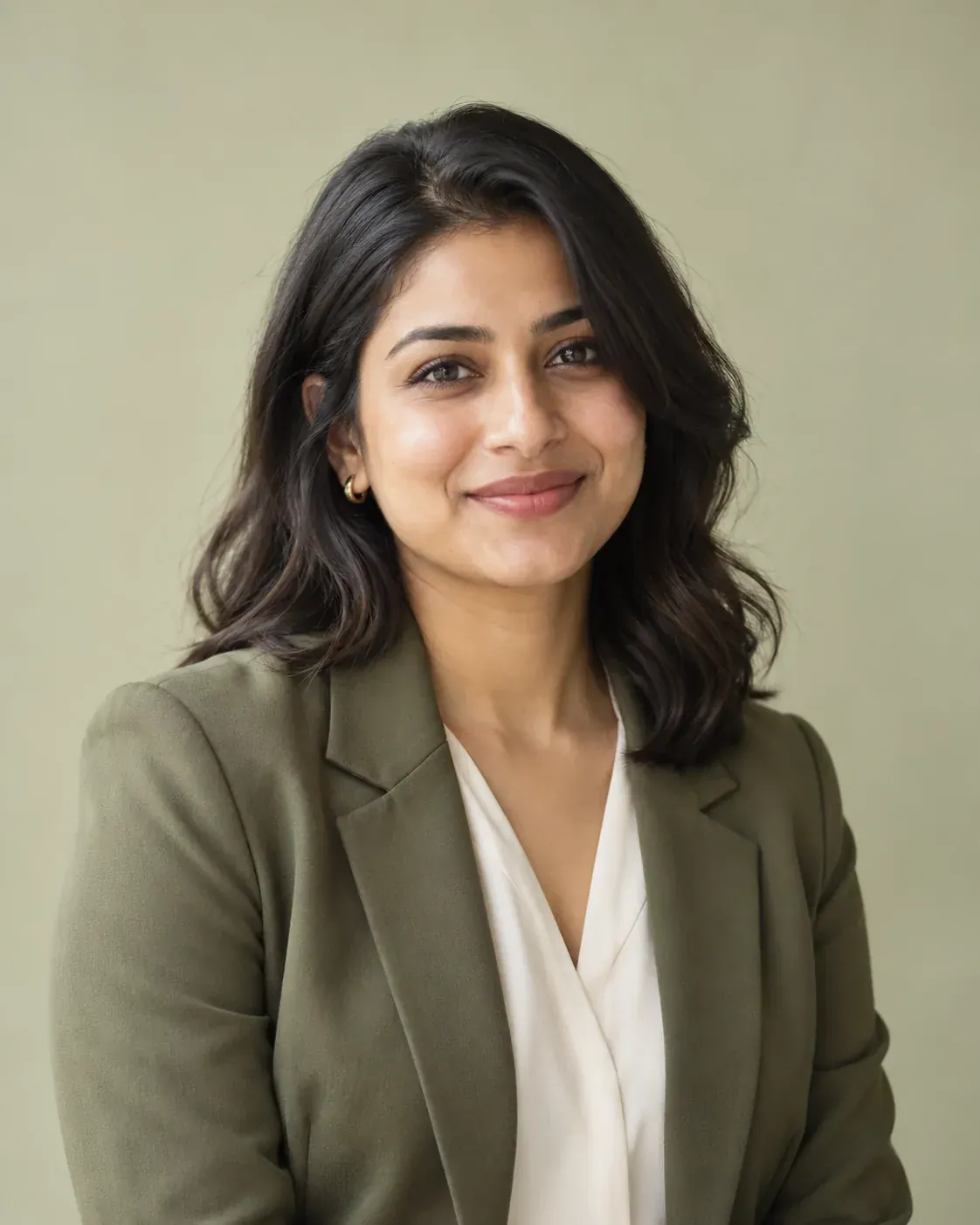 AI-generated sample portrait of a female professional; not Zainab Abdullah